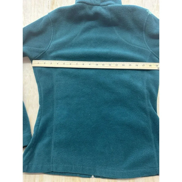 Woolrich Women's Full Zip Fleece Jacket Size Medium Forest Green (deep Atlantic) - Picture 7 of 8